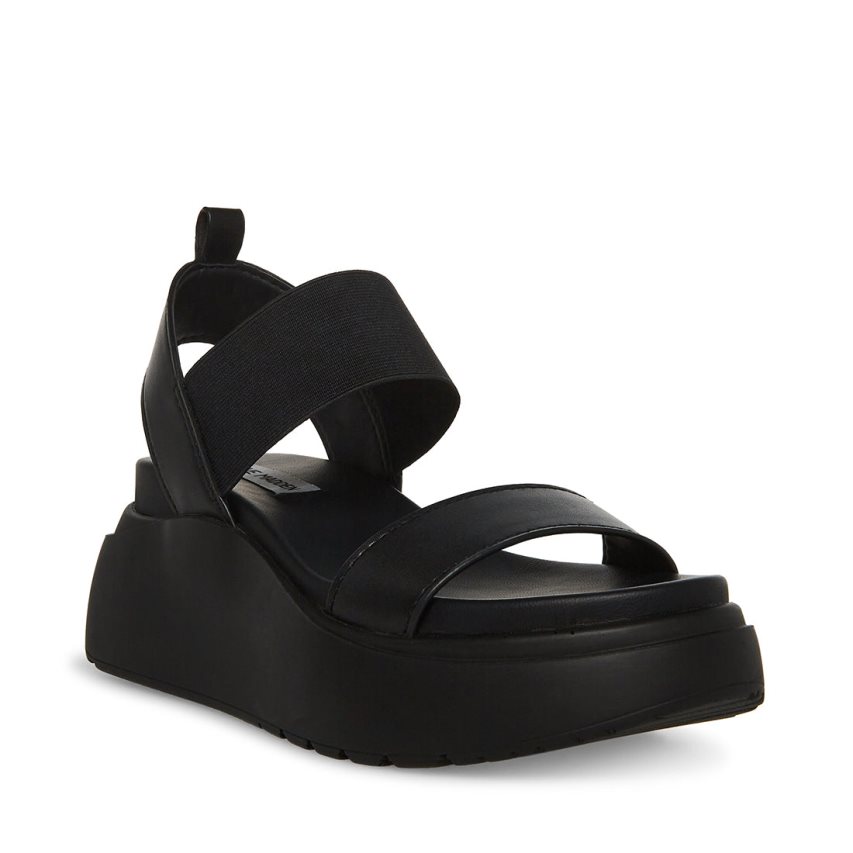 Sandalias de Plataforma Steve Madden Cruise Mujer Negras | ES YF3914